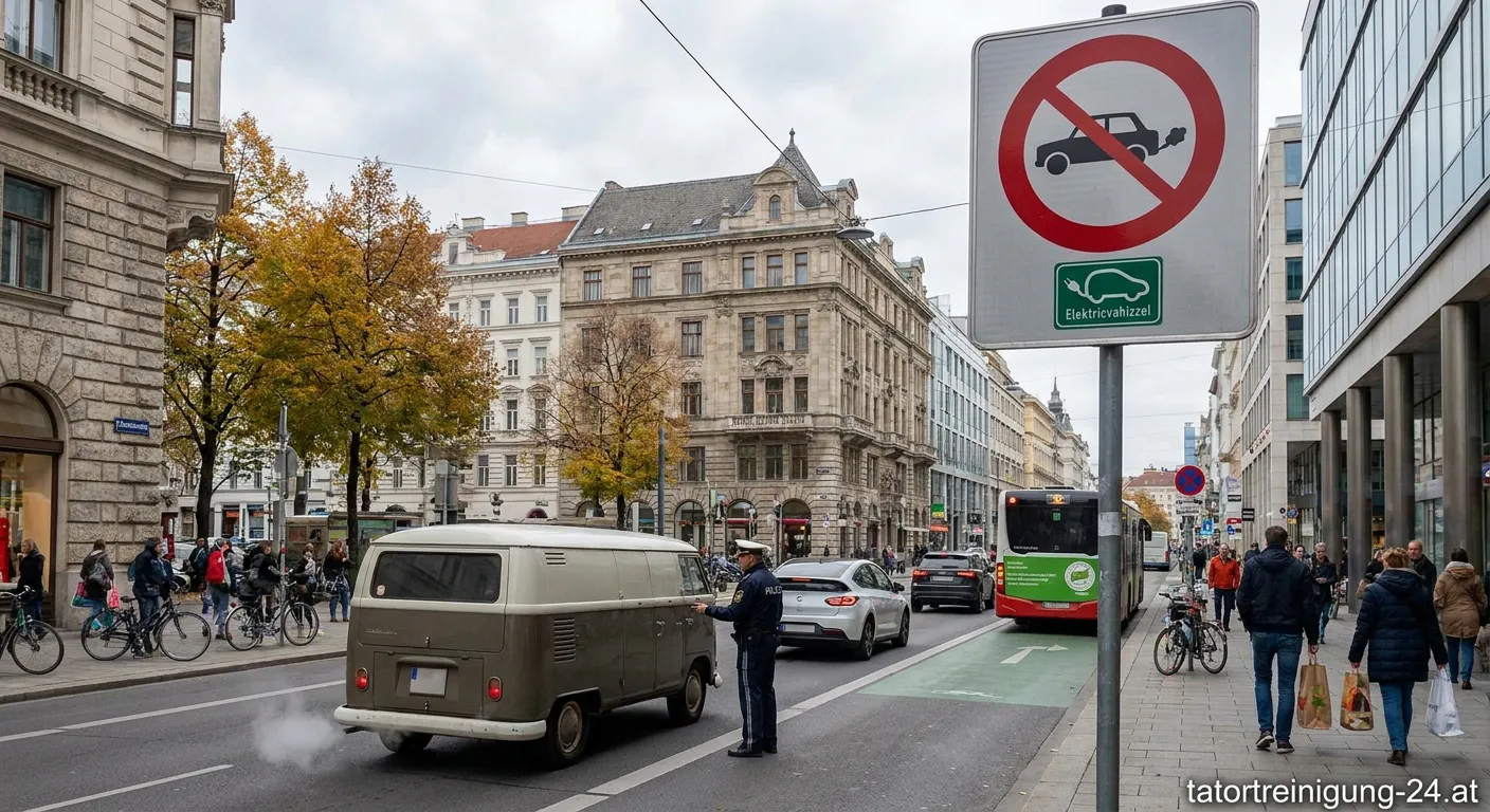 Verkehrsschild für Diesel-Fahrverbote in einer deutschen Innenstadt