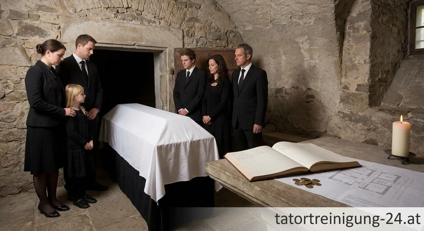 Gruftbestattung in einer historischen Familiengruft